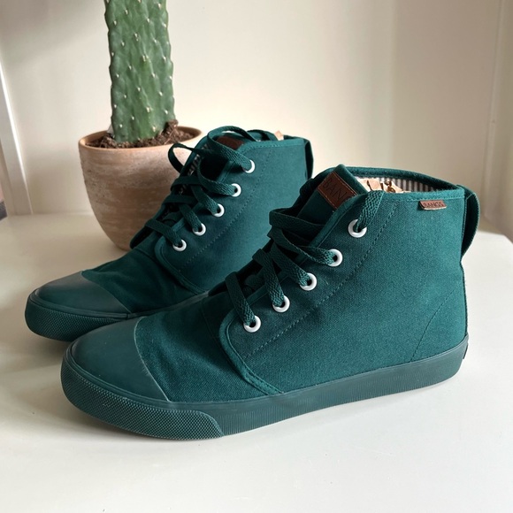 BANGS Teal Canvas High-Tops - Picture 3 of 15